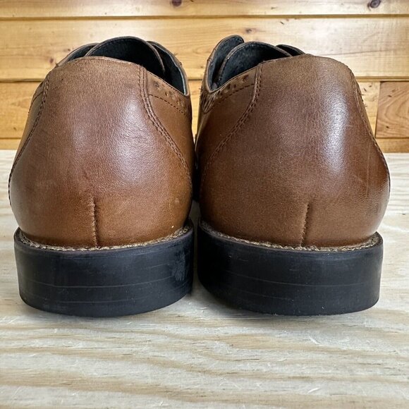 Stacy Adams Mens Garrison 24916-221 Brown Lace Up Oxford Dress Shoes Size 9W - Picture 5 of 7